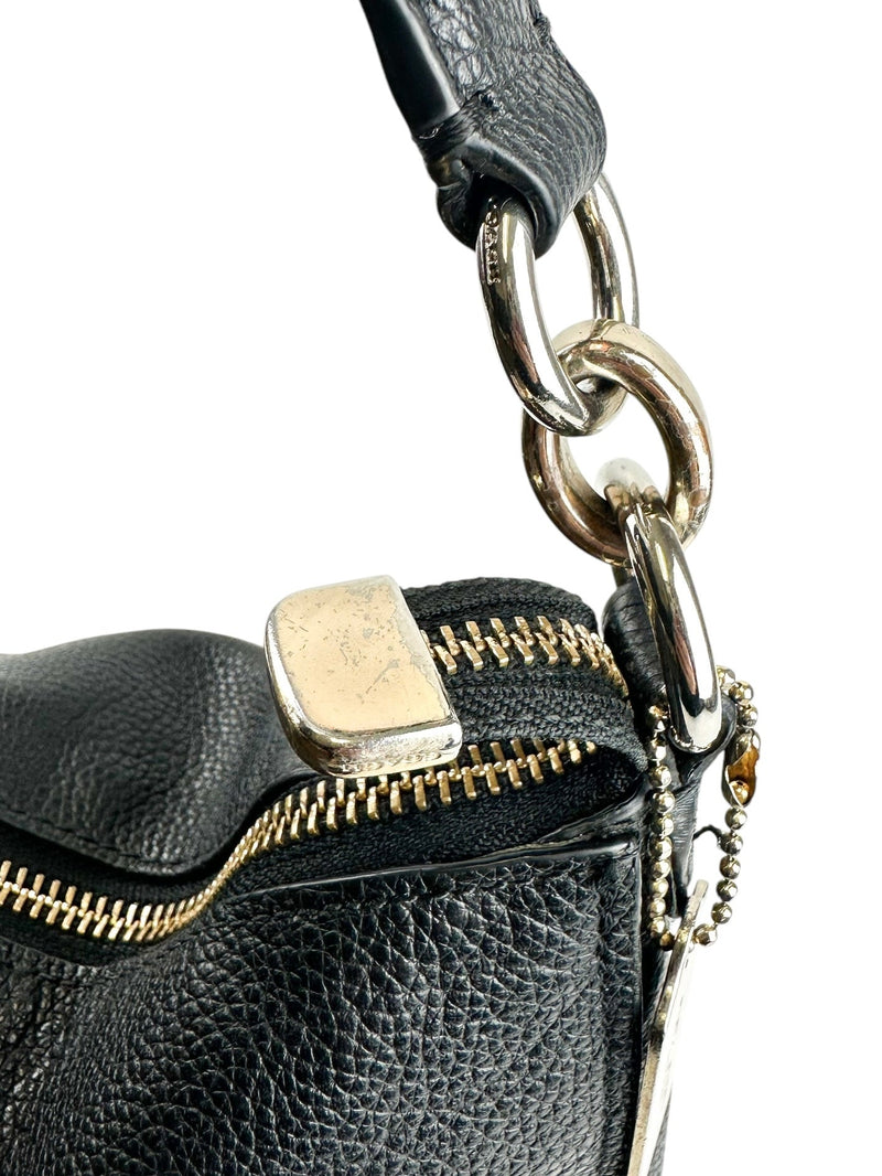 Coach Black Turnlock Hobo