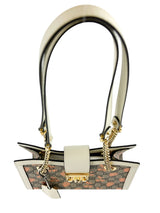 Gucci Cream GG Supreme Padlock Berry Light Copper Shoulder Bag