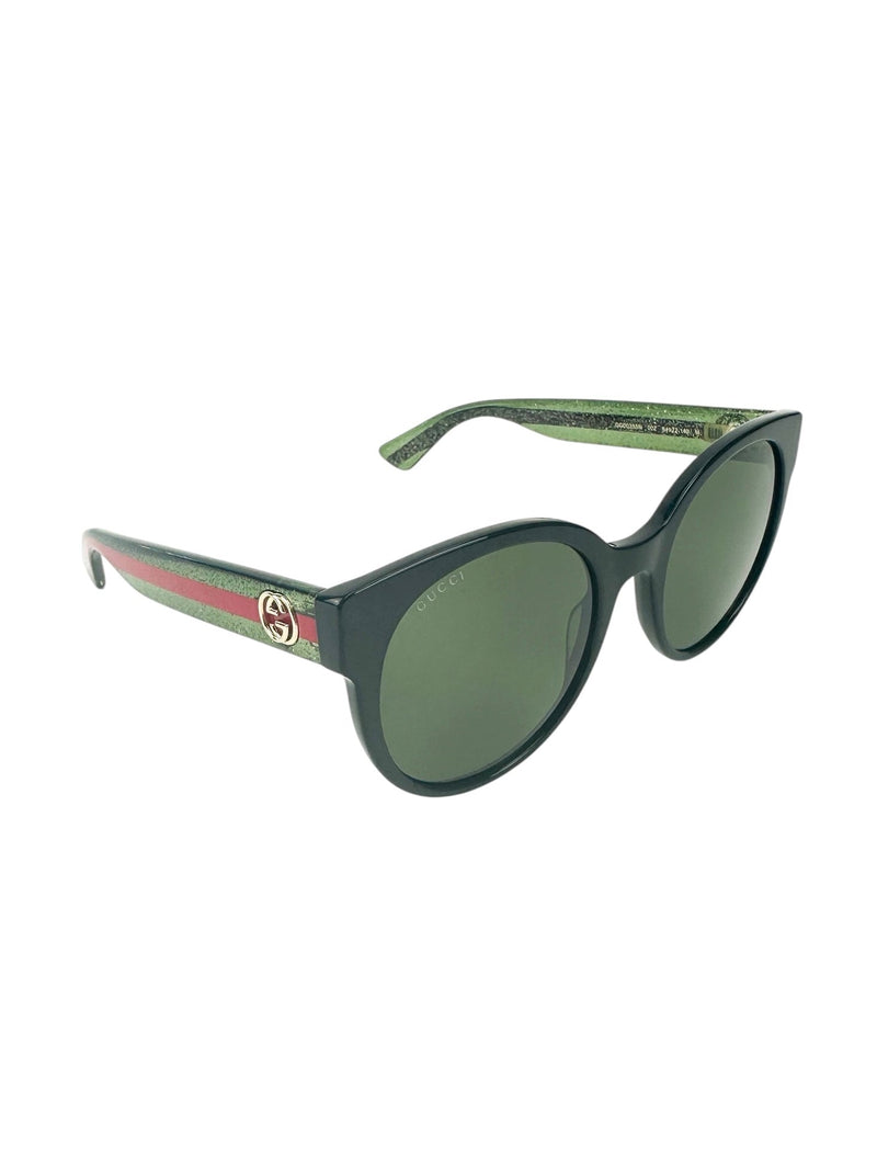 Gucci Black Round Sunglasses