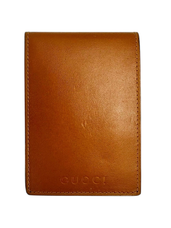 Gucci Brown Leather Small Note Pad