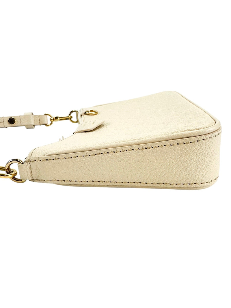 Louis Vuitton Cream Monogram Empreinte Easy Pouch on Strap