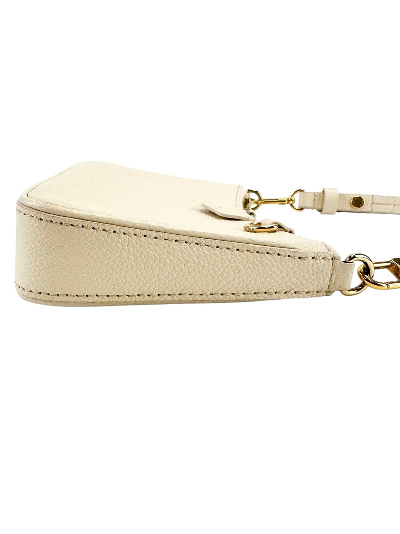 Louis Vuitton Cream Monogram Empreinte Easy Pouch on Strap