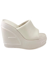 Fendi Almond Fashion Show Leather Platform Sandals Size 39