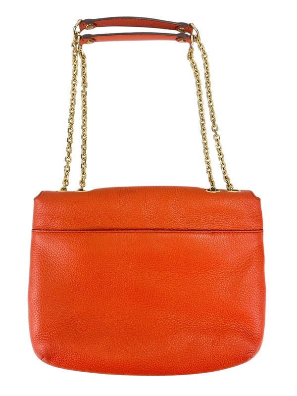 MCM Orange Chain Shoulder Bag