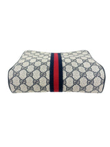 Gucci Navy Blue Coated Canvas Pouch