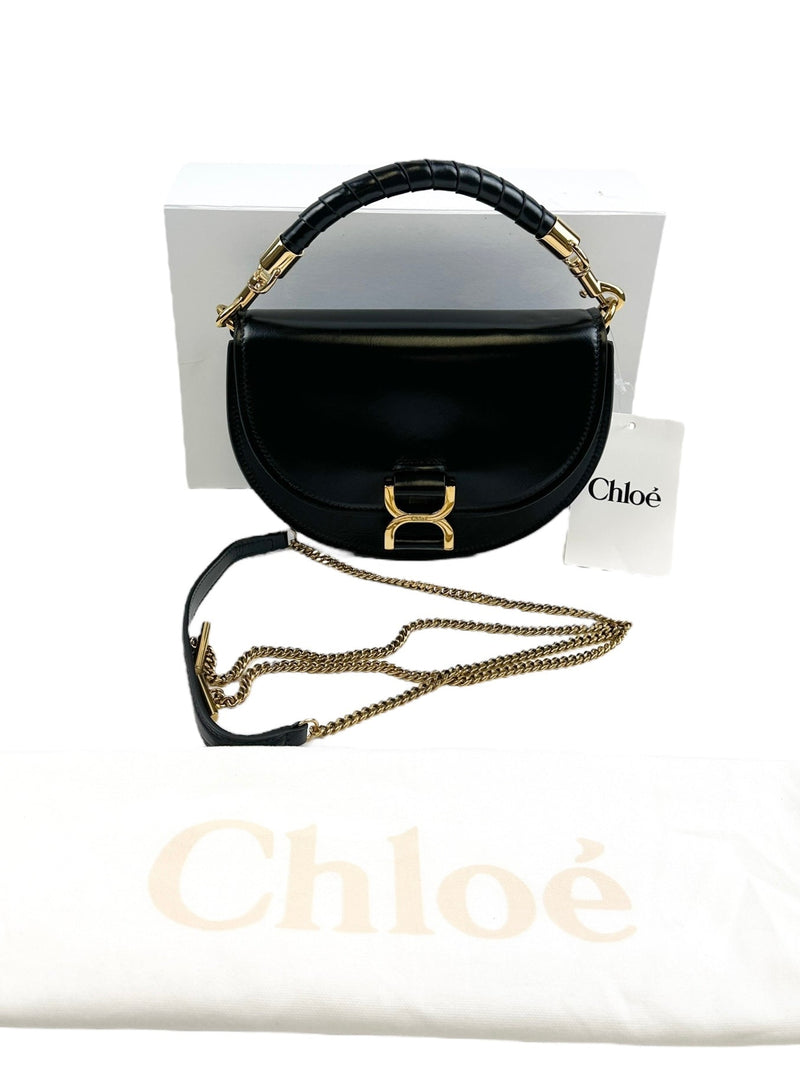 Chloe Black Marcie Chain Flap Bag