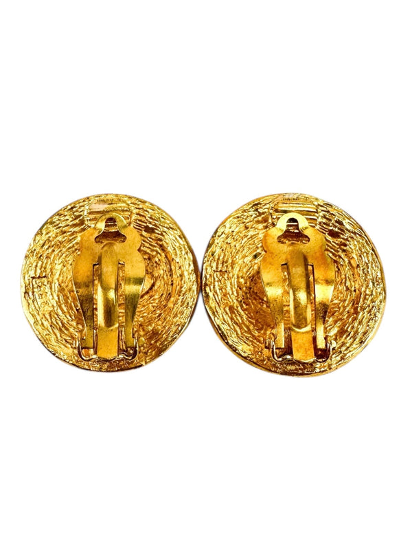 Chanel Gold CC Clip On Earrings