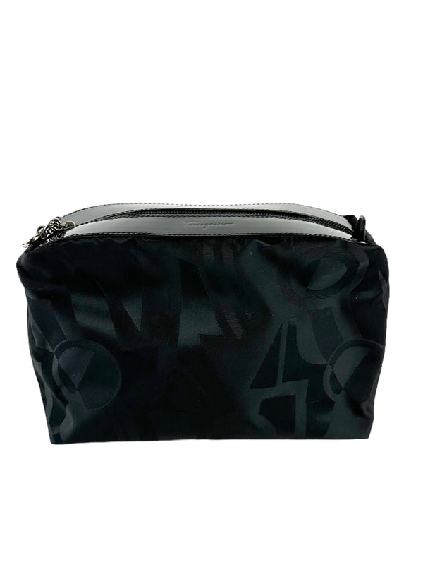 Ferragamo Black Nylon Pouch