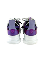 Versace Purple Chain Reaction Sneakers Size 38.5