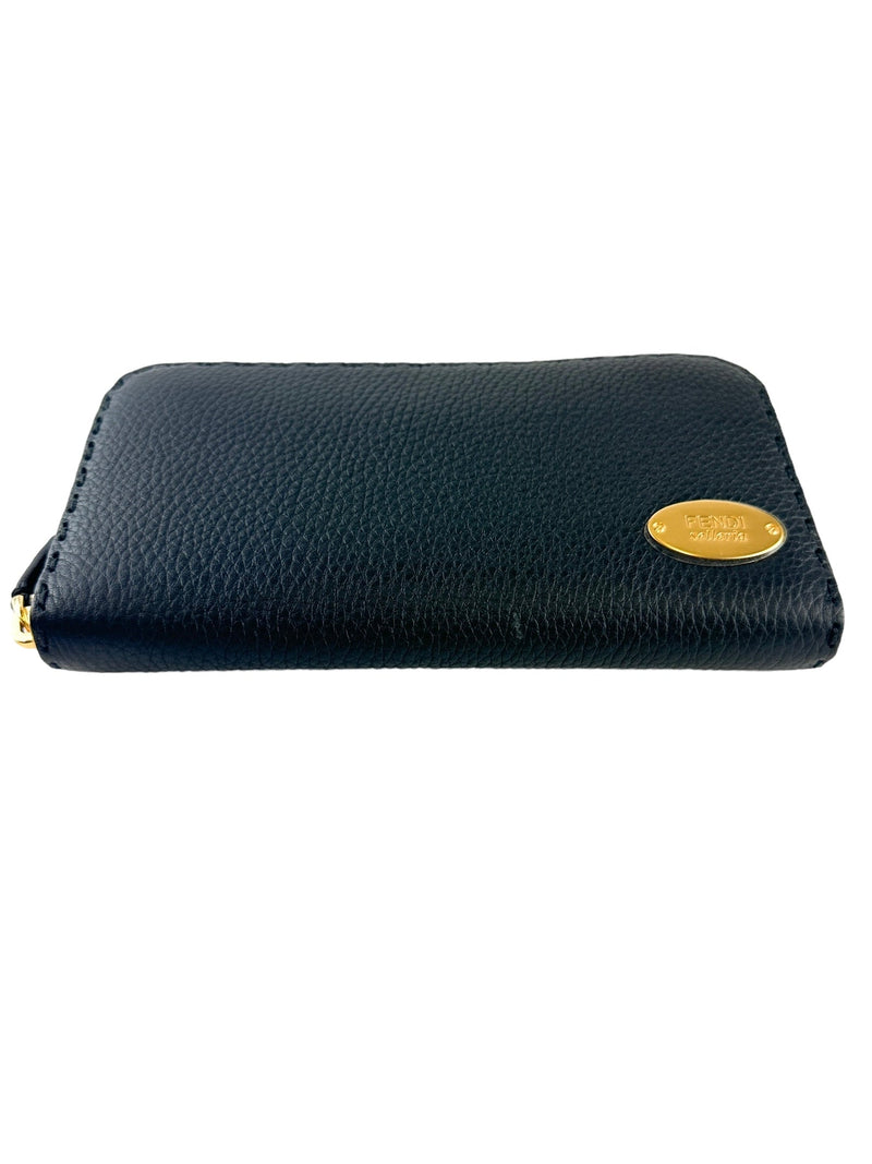 Fendi Black Selleria Full Size Wallet