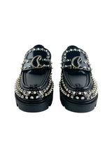 Christian Louboutin Black Moc lug spikes Flat Size 37