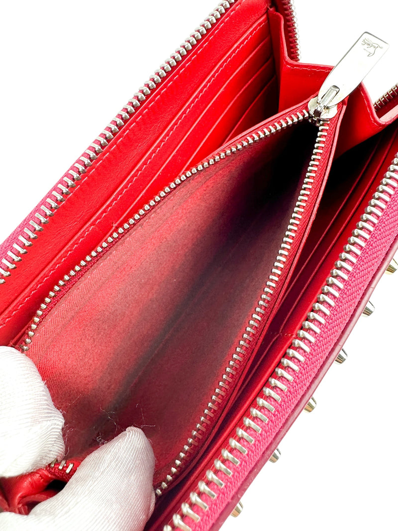 Christian Louboutin Pink Spikes Full Size Wallet
