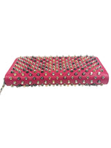 Christian Louboutin Pink Spikes Full Size Wallet