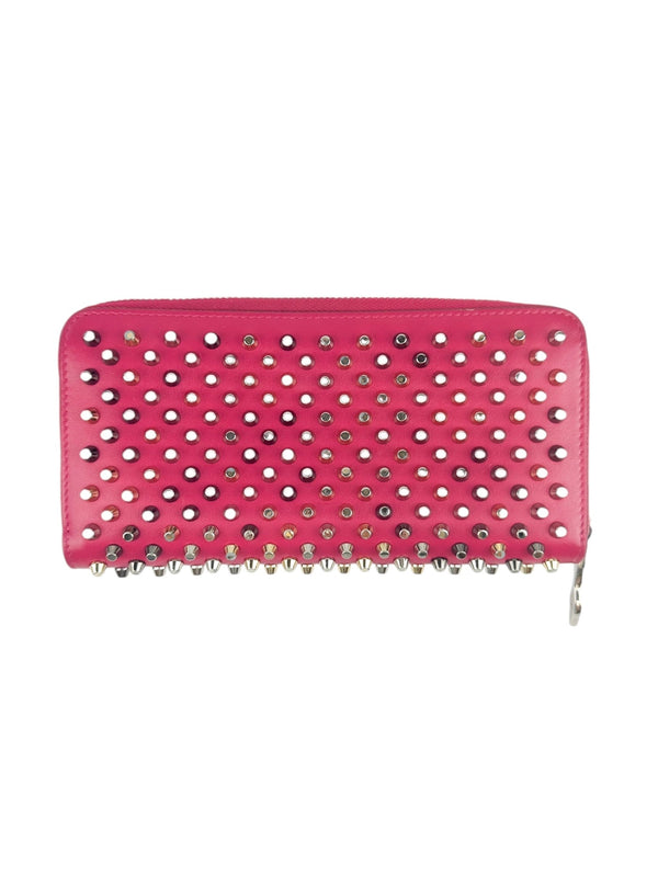 Christian Louboutin Pink Spikes Full Size Wallet