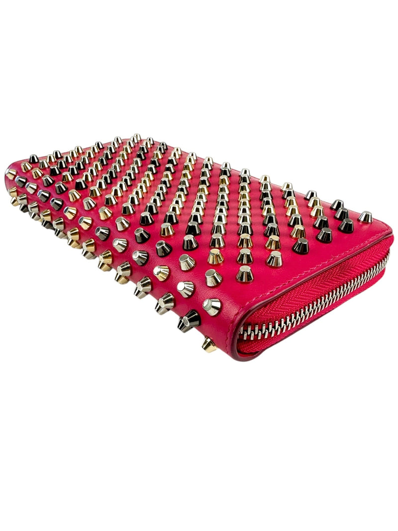 Christian Louboutin Pink Spikes Full Size Wallet