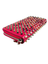 Christian Louboutin Pink Spikes Full Size Wallet