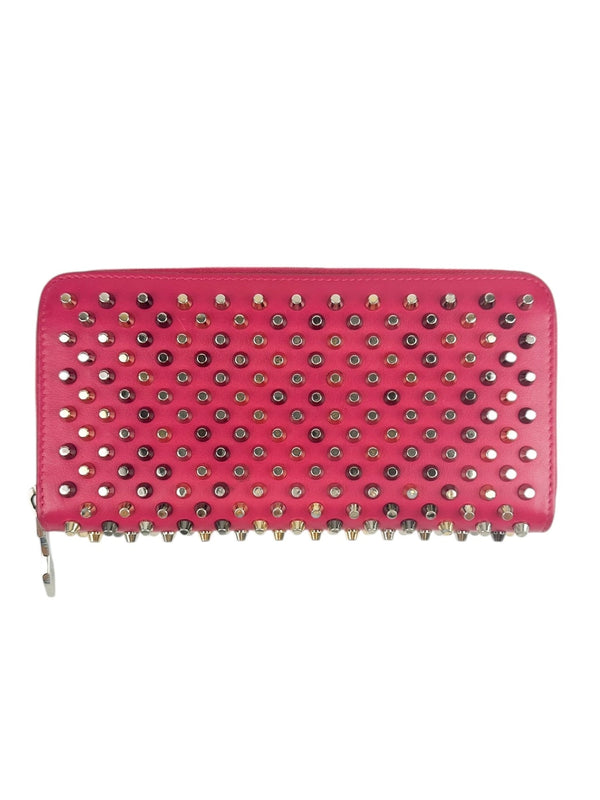 Christian Louboutin Pink Spikes Full Size Wallet
