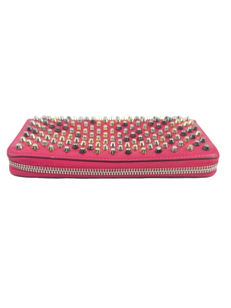 Christian Louboutin Pink Spikes Full Size Wallet