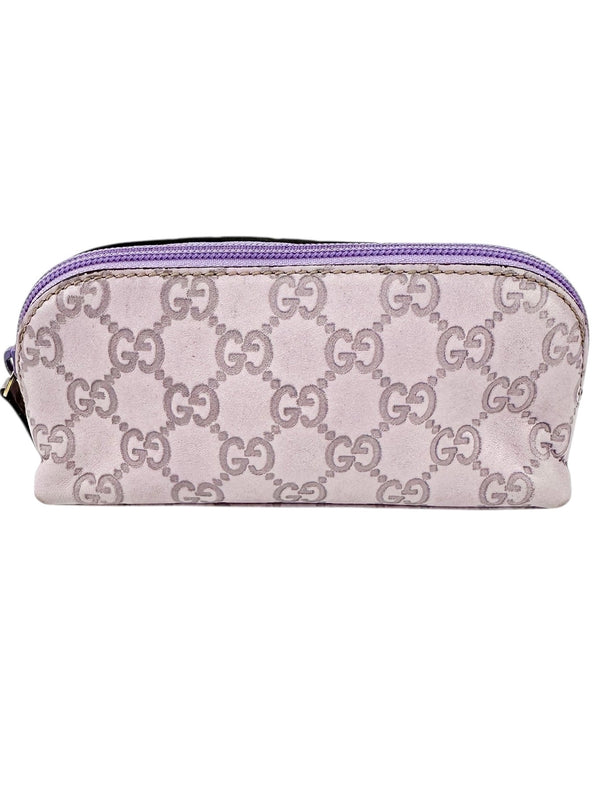 Gucci Purple Guccisima Leather Pouch
