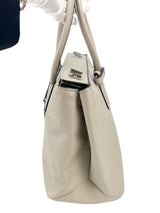 Prada Grey Saffiano Leather Medium Turnlock Handbag