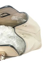 Prada Grey Saffiano Leather Medium Turnlock Handbag