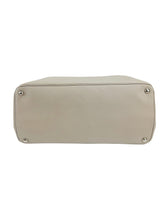 Prada Grey Saffiano Leather Medium Turnlock Handbag