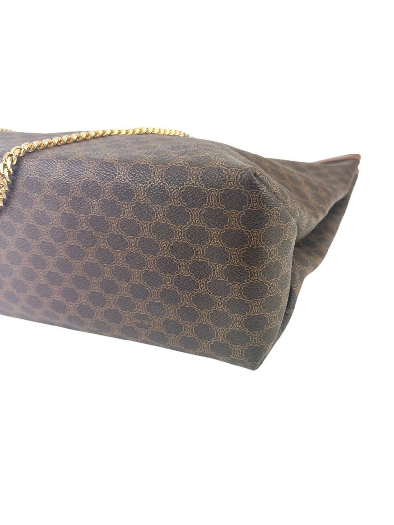 Celine Brown Triomphe Vintage Tote