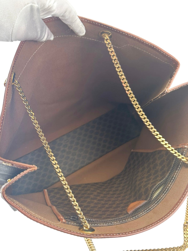 Celine Brown Triomphe Vintage Tote