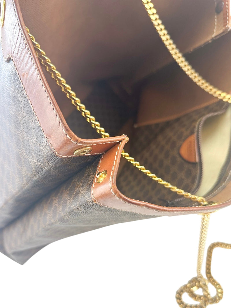 Celine Brown Triomphe Vintage Tote