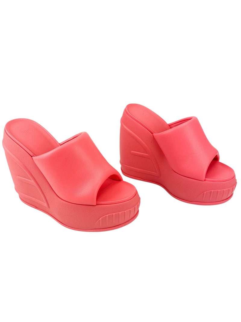 Fendi Coral Fashion Show Platform Sandals Size 39