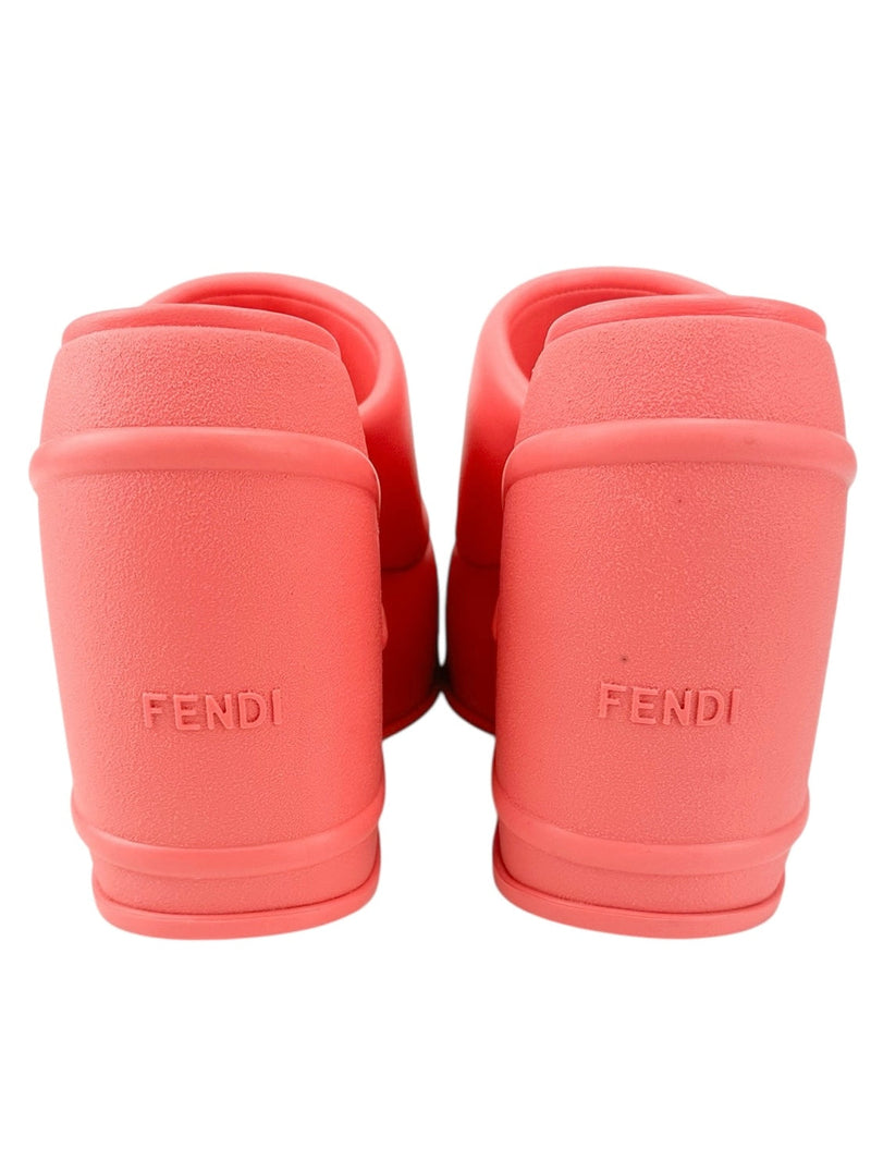 Fendi Coral Fashion Show Platform Sandals Size 39