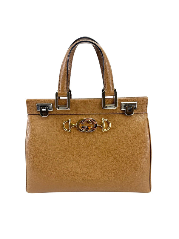 Gucci Brown Zumi Small Top Handle Bag