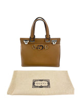 Gucci Brown Zumi Small Top Handle Bag