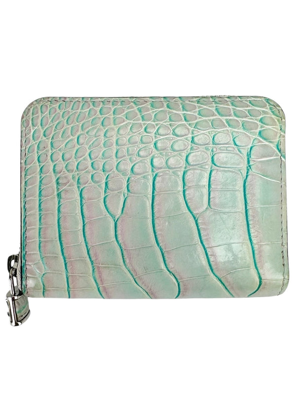 Louis Vuitton Blue & Pink Crocodrile Zippy Wallet