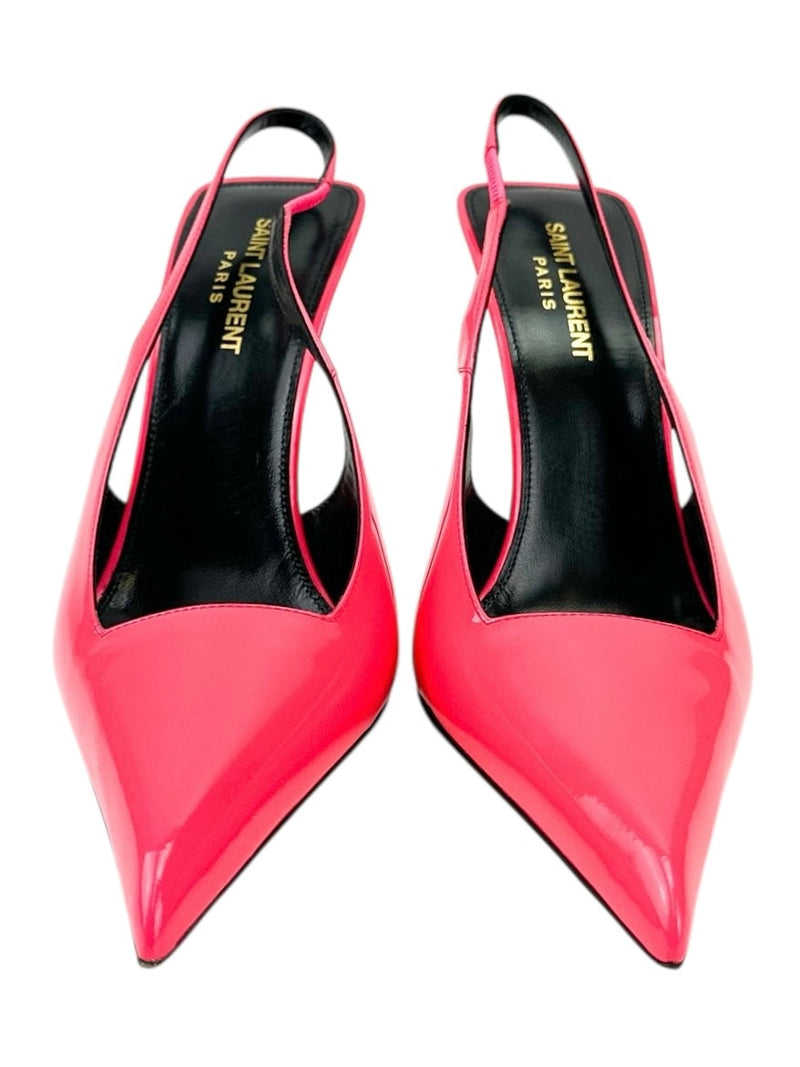 Saint Laurent Bright Pink Kiss Heels Size 39