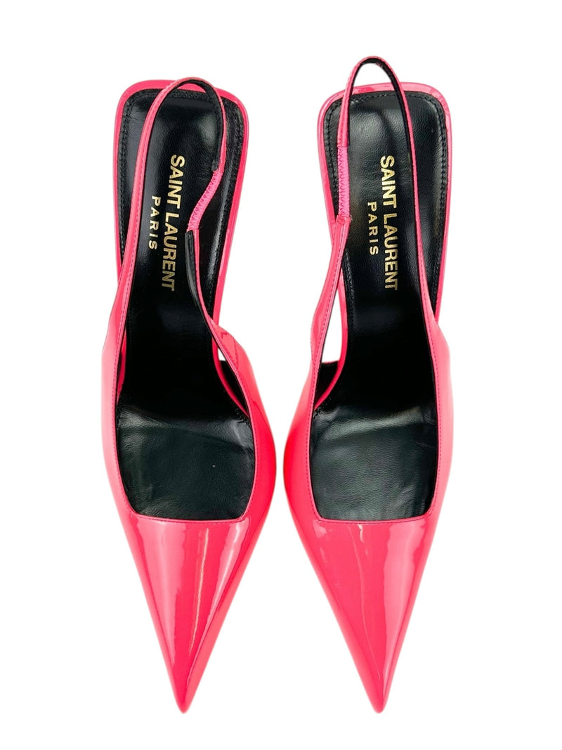 Saint Laurent Bright Pink Kiss Heels Size 39