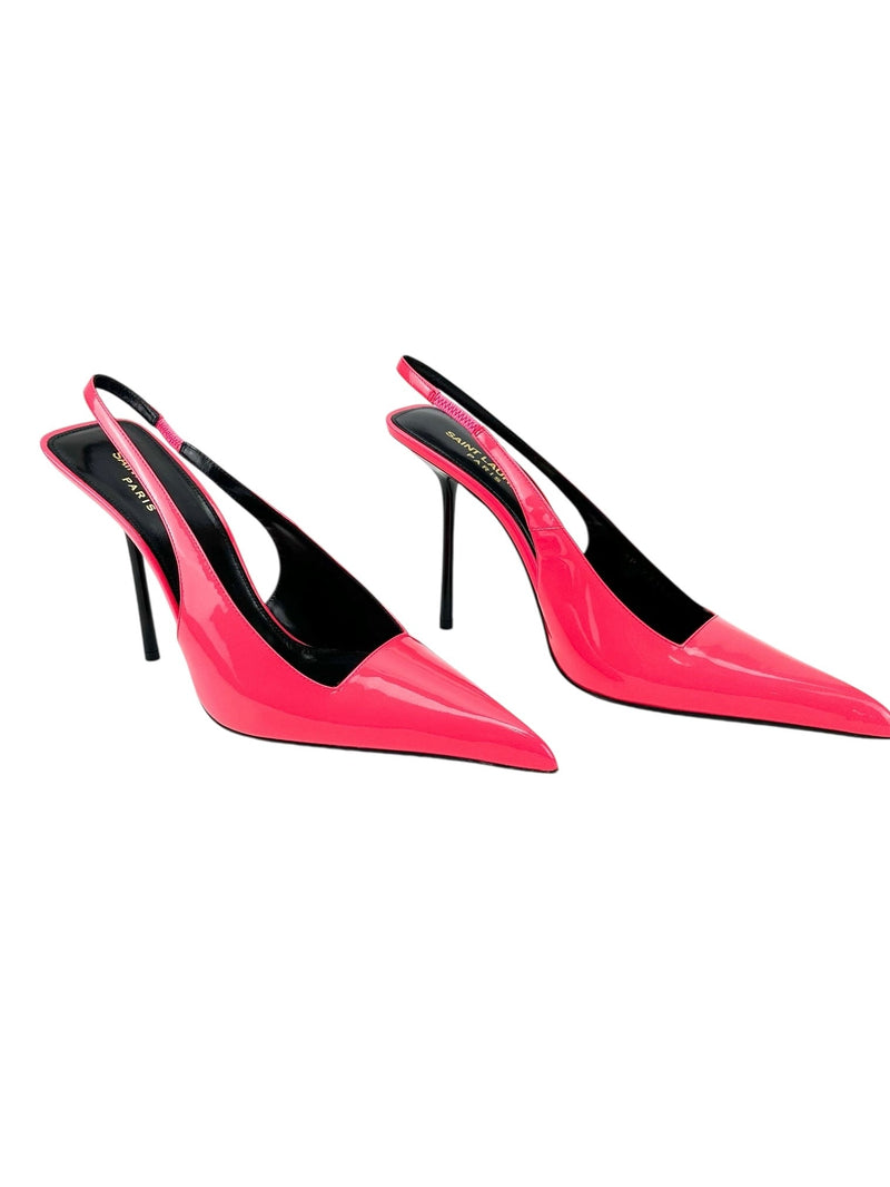Saint Laurent Bright Pink Kiss Heels Size 39