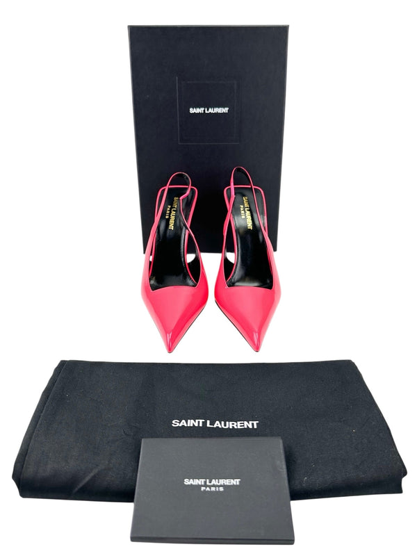 Saint Laurent Bright Pink Kiss Heels Size 39
