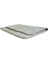 Chanel Silver Quilted Timeless CC Clutch