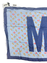 Moschino Blue Bear Cotton Scarf