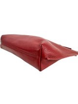 Burberry Burgundy Leather Clutch