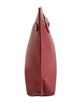Burberry Burgundy Leather Clutch