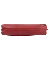 Burberry Burgundy Leather Clutch