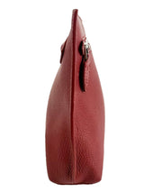 Burberry Burgundy Leather Clutch