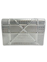 Christian Dior Metallic Silver Diorama Shoulder Bag