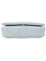 Louis Vuitton Blue Calfskin Bubblegram Wallet on Strap