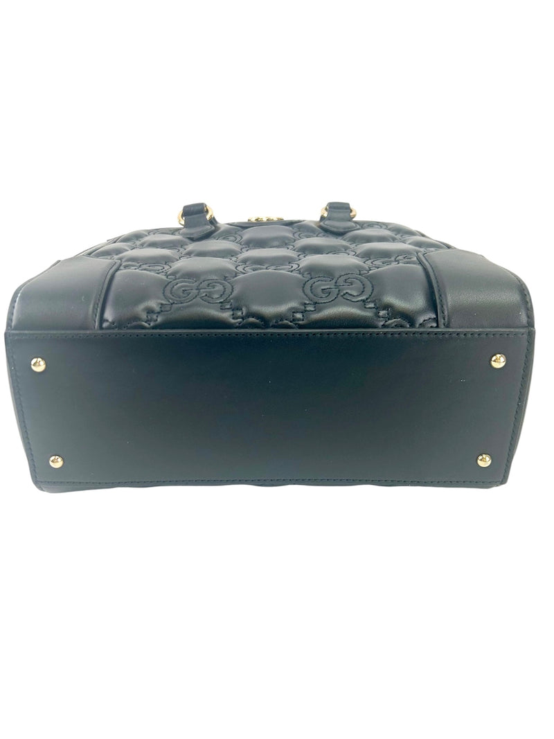 Gucci Black Small GG Matelasse Shoulder Bag