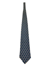 Fendi Blue Logo Tie