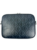 Christian Dior Black & Blue Diamond Hit Road Messenger Bag