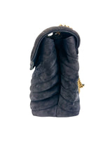 Saint Laurent Deep Purple Suede LouLou Medium Shoulder Bag